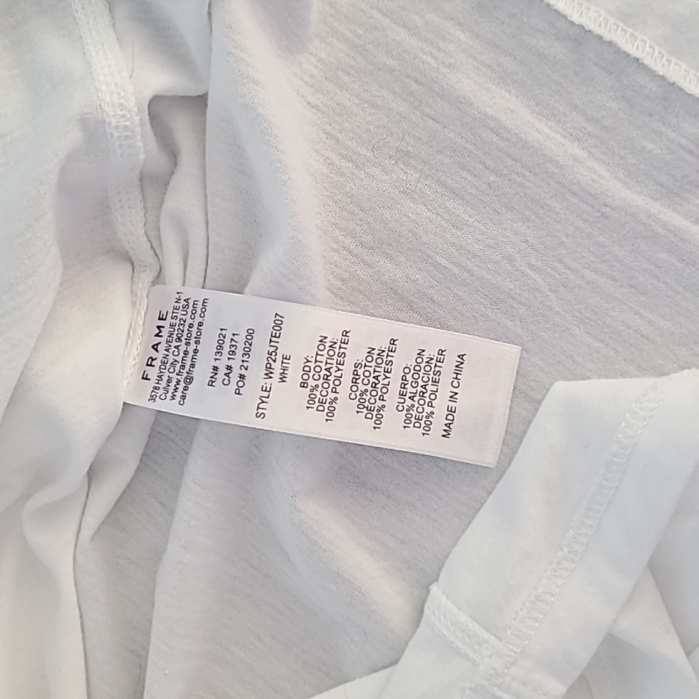Frame x Ritz Paris Solid Baby Tee - Picture 4 of 10